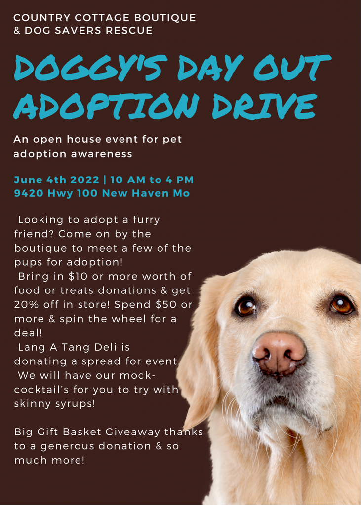Our first Dog Adoption event June 4th