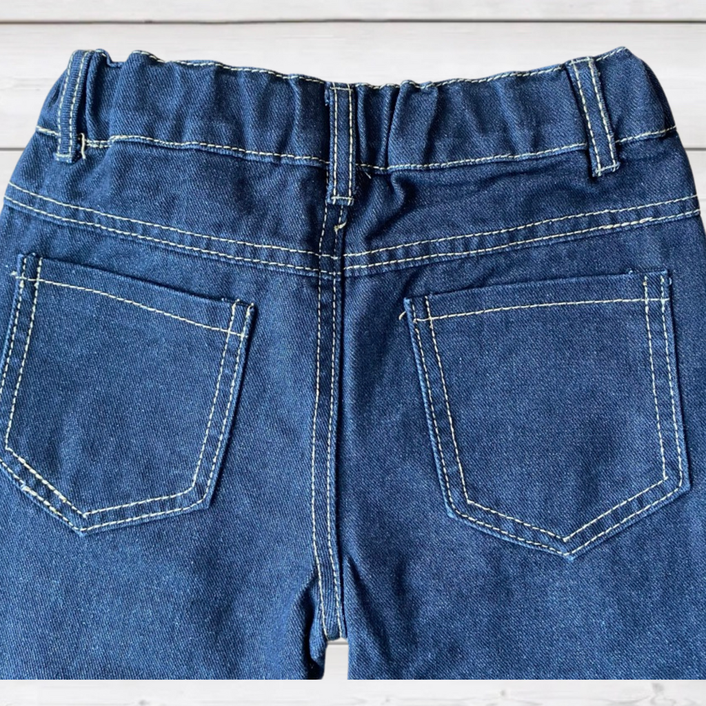Sequin Distressed Denim - Pink (Adjustable Waist) (FSP1186)-ATPORTMIDSEPT-Sparkledots-sparkledots